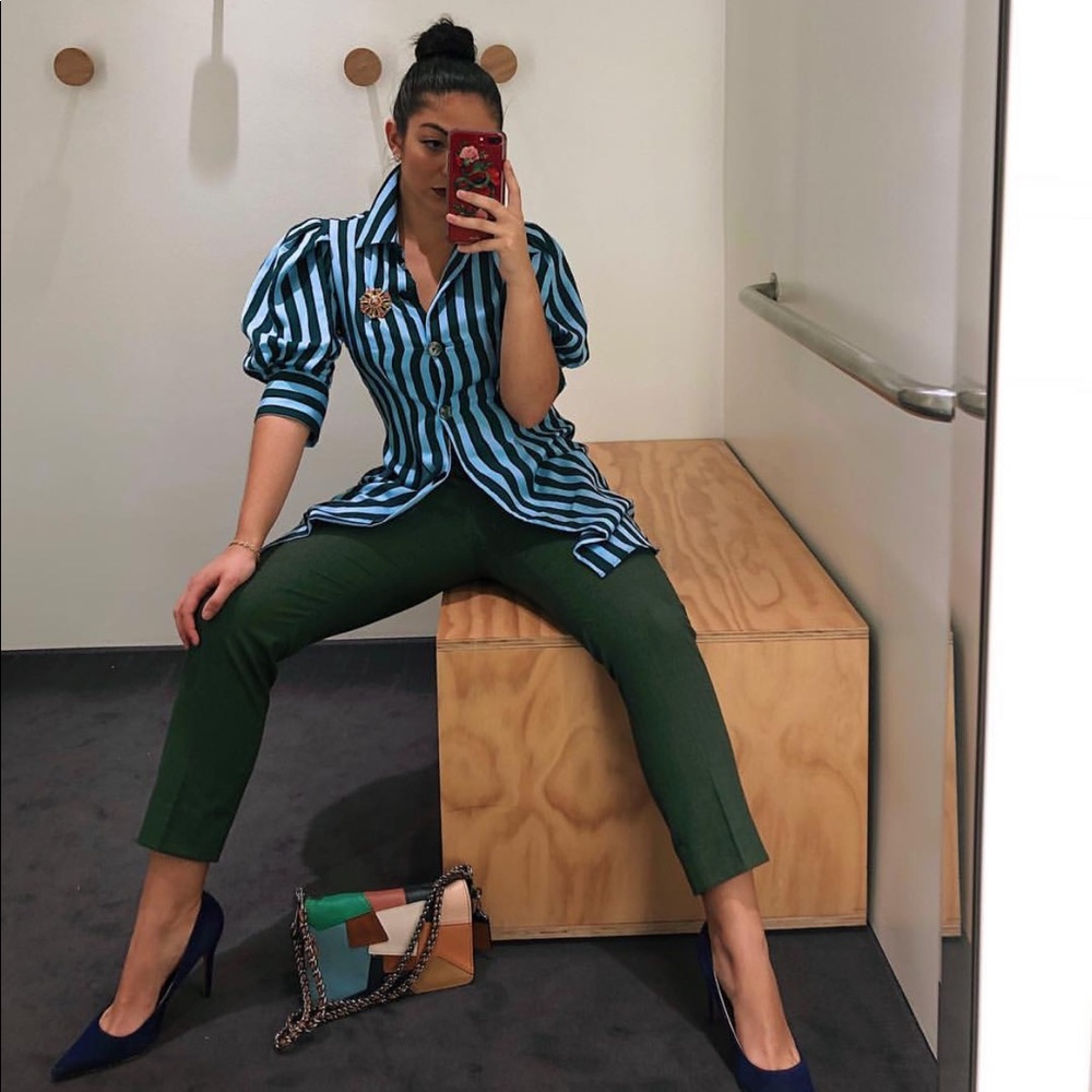 Zara Ballooned Sleeve Top